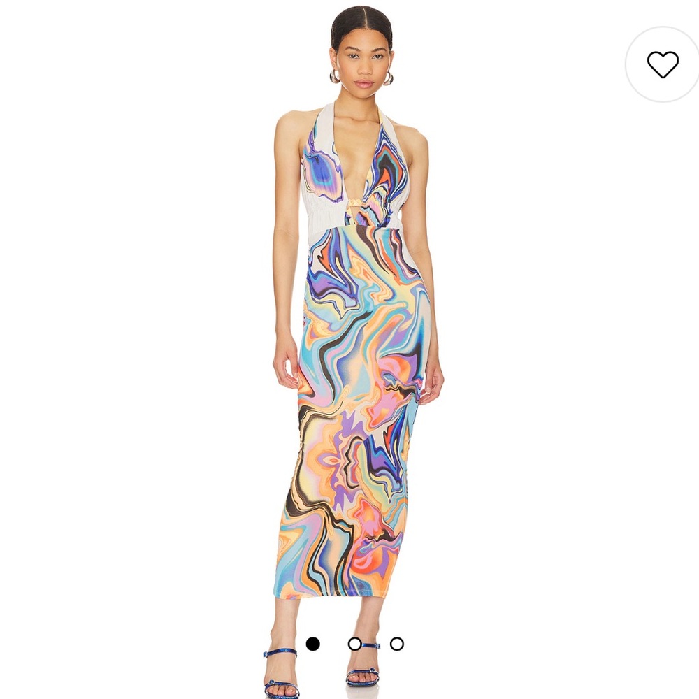 AFRM Dakota Dress in Spring Marble